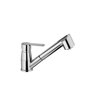 Miscelatore per lavello monocomando con doccia estraibile Paffoni serie Red RED183CR