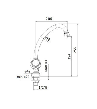 Rubinetto lavello monocomando con canna orientabile Gold Finish Paffoni serie Iris IRV091GF