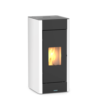 STUFA A PELLET VERONA 10 KW 5 STELLE BIANCA - ITALICAL 104039D1