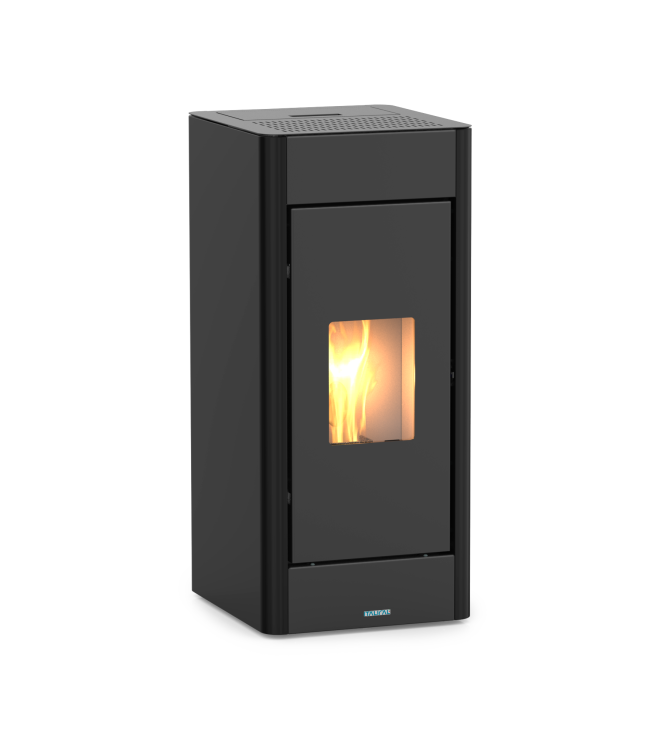 STUFA A PELLET VERONA 12 KW CANALIZZABILE 5 STELLE NERA - ITALICAL 104041D9