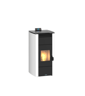 STUFA A PELLET VENEZIA 24 KW 5 STELLE BIANCA - ITALICAL 104291IC