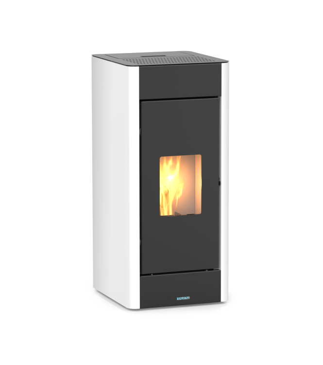 STUFA A PELLET VERONA 8 KW 5 STELLE BIANCA - ITALICAL 104038D1