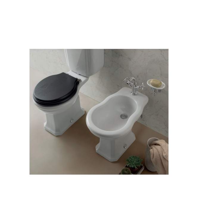 Bidet a terra in ceramica 57x37 cm monoforo Globo Paestum PA009BI