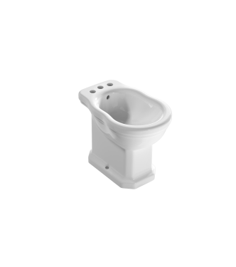Bidet a terra in ceramica 57x37 cm tre fori Globo Paestum PA060BI