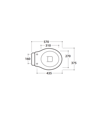 Vaso a terra in ceramica 57x37 cm Globo Paestum PA001BI