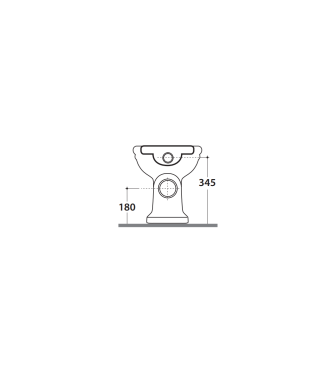 Vaso a terra in ceramica 57x37 cm Globo Paestum PA001BI