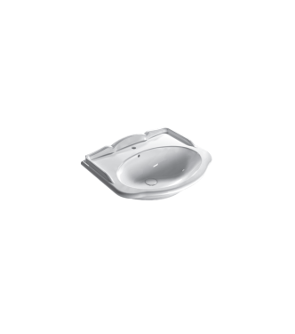 Lavabo in ceramica 71x58 cm Globo Paestum PA006BI