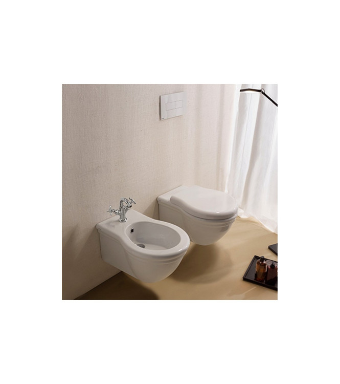 Bidet sospeso in ceramica 57x38 cm Globo Paestum PAS10BI