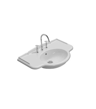 CERAMICA GLOBO PAESTUM LAVABO SOSPESO O PER GAMBE PA056BI
