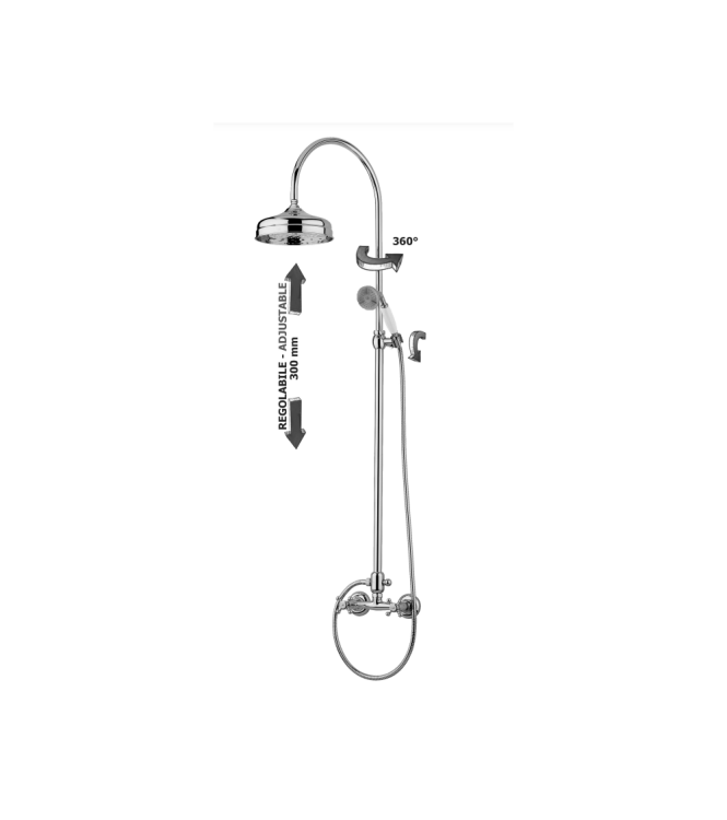 COLONNA DOCCIA REGOLABILE PAFFONI BELINDA ZCOL201CR