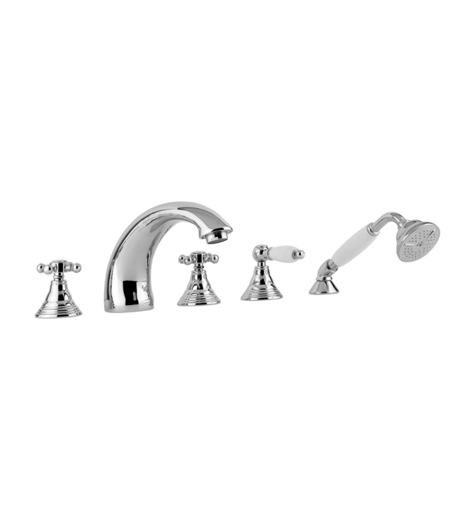 BATTERIA BORDO VASCA CON DEVIATORE PAFFONI SERIE BELINDA-MELISSA FBLV040CR