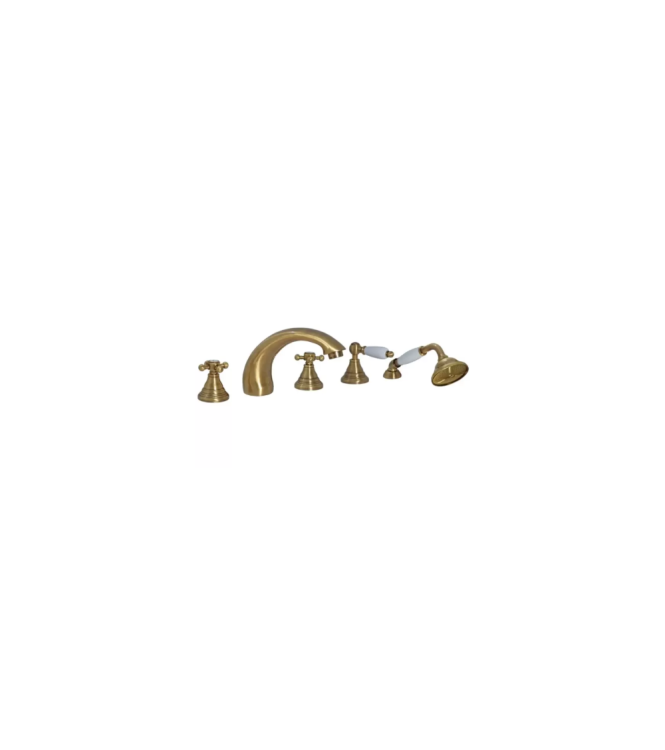 BATTERIA BORDO VASCA CON DEVIATORE BRONZATO PAFFONI SERIE BELINDA-MELISSA FBLV040BR