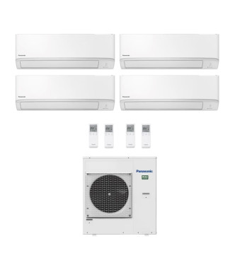 CONDIZIONATORE PANASONIC QUADRI SPLIT TZ SUPER COMPATTA 9000+9000+9000+9000 BTU WIFI INVERTER CU-4Z80TBE A++