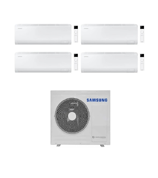 CONDIZIONATORE SAMSUNG QUADRI SPLIT CEBU S2 7000+7000+7000+18000 BTU WIFI INVERTER AJ080TXJ4KG/EU A++