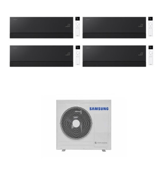 CONDIZIONATORE SAMSUNG QUADRI SPLIT WINDFREE PREMIÈRE 7000+7000+7000+12000 BTU NERO WIFI INVERTER AJ080TXJ4KG/EU A++