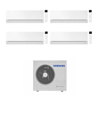 CONDIZIONATORE SAMSUNG QUADRI SPLIT WINDFREE PREMIÈRE 7000+7000+9000+18000 BTU ESSENTIAL WHITE WIFI INVERTER AJ100TXJ5KG/EU A++