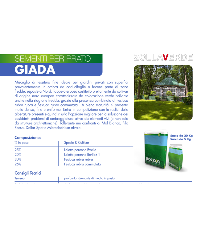 BOTTOS GIADA LAWN SEEDS - 5 KG - 30102210