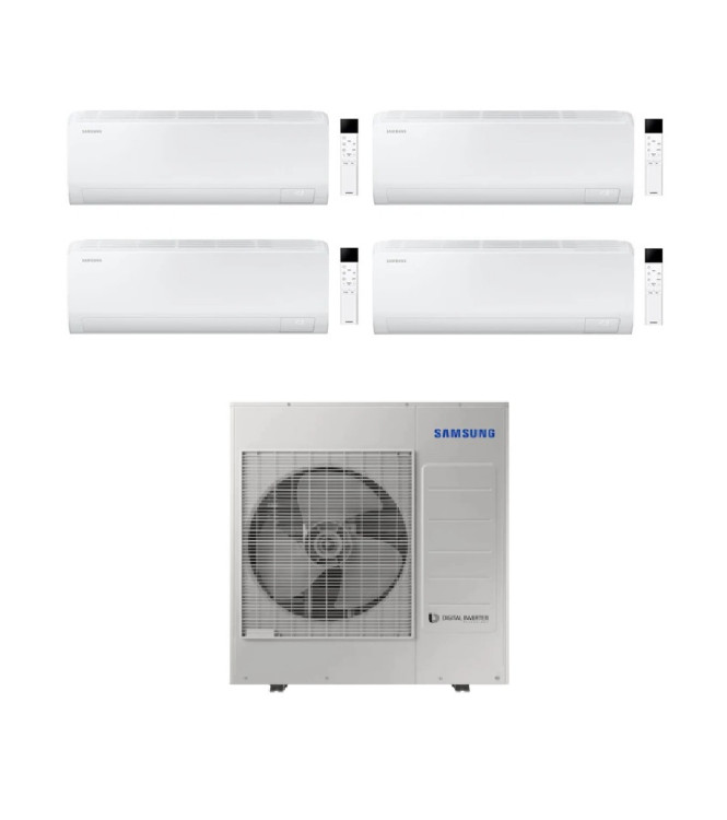 CONDIZIONATORE SAMSUNG QUADRI SPLIT CEBU S2 9000+12000+12000+24000 BTU WIFI INVERTER AJ100TXJ5KG/EU A++