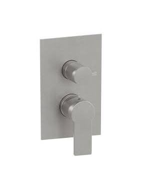 SET ESTERNO MISCELATORE INCASSO DOCCIA 2 USCITE TANGO STEEL - PAFFONI TABOX018ST