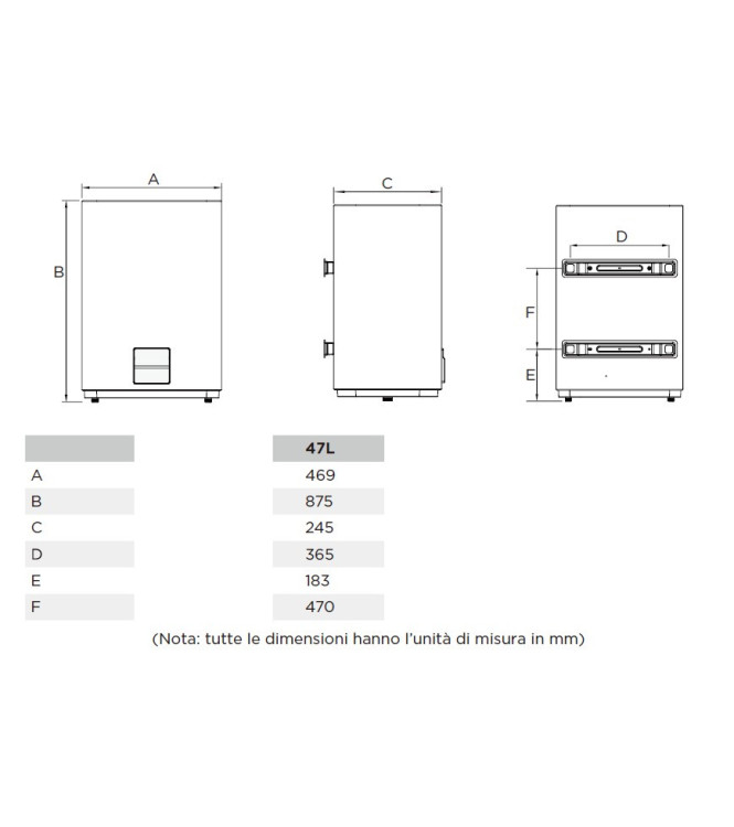 MIDEA DOUBLE TANK ELECTRIC WATER HEATER 1500 W 50 LITERS WHITE / D50-15ED6