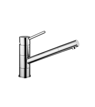 MISCELATORE MONOCOMANDO PER LAVELLO CON CANNA ORIENTABILE PAFFONI SERIE BIRILLO BI182CR