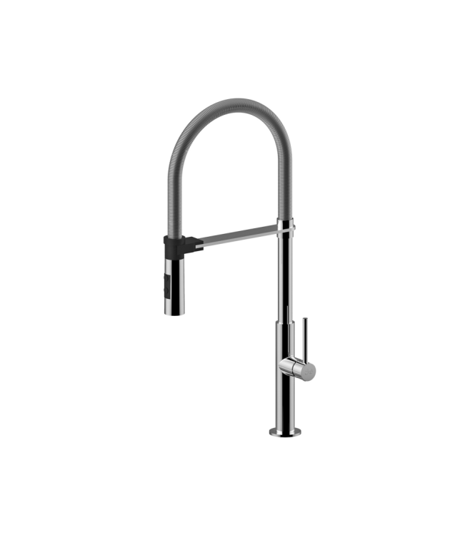 MISCELATORE MONOCOMANDO PER LAVELLO CON CANNA ORIENTABILE PAFFONI SERIE CHEF CH179CR