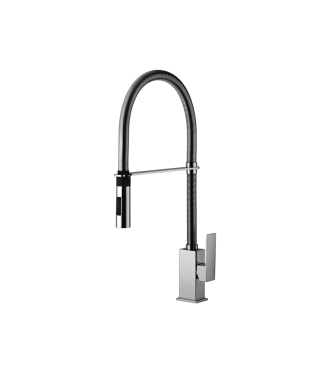 MISCELATORE MONOCOMANDO PER LAVELLO CON CANNA ORIENTABILE PAFFONI SERIE ELLE EL179CR