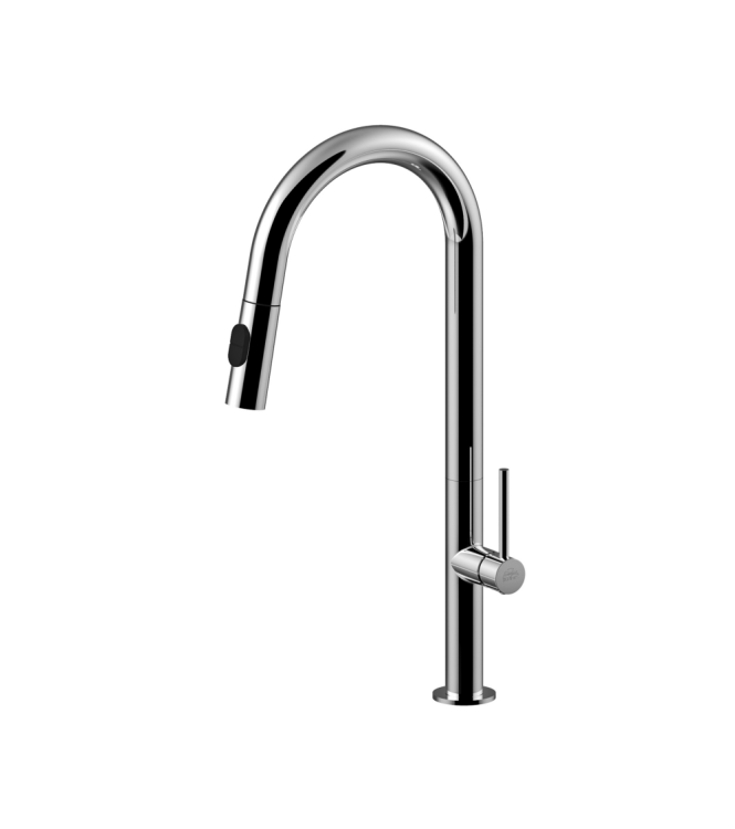 MISCELATORE MONOCOMANDO PER LAVELLO CON DOCCETTA ESTRAIBILE PAFFONI SERIE CHEF CH185CR