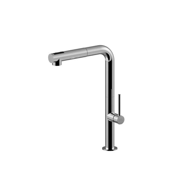 MISCELATORE MONOCOMANDO PER LAVELLO CON DOCCETTA ESTRAIBILE PAFFONI SERIE CHEF CH985CR