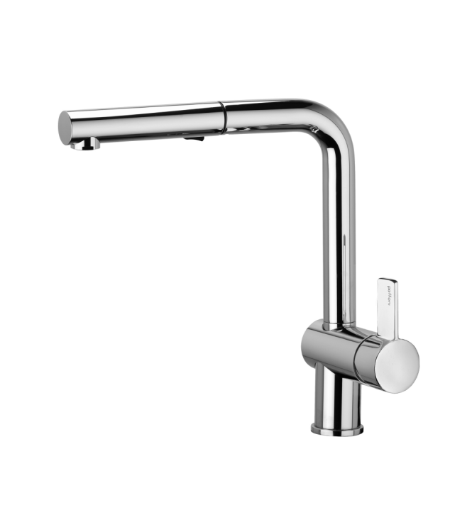 MISCELATORE MONOCOMANDO PER LAVELLO CON DOCCETTA ESTRAIBILE PAFFONI SERIE ROCK RO285CR