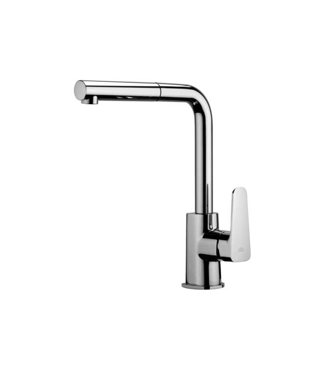 MISCELATORE MONOCOMANDO PER LAVELLO CON DOCCETTA ESTRAIBILE PAFFONI SERIE SLY SY185CR