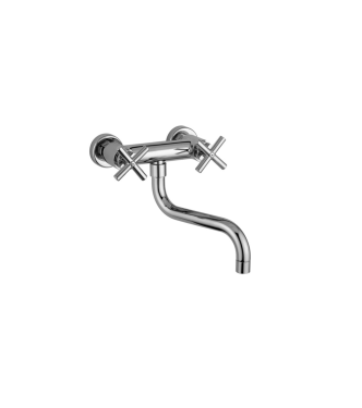 GRUPPO LAVELLO A MURO CON CANNA ORIENTABILE PAFFONI SERIE QUATTRO QTV161CR