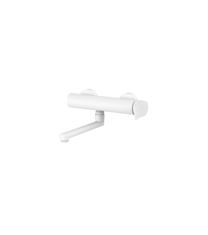 MISCELATORE PER LAVELLO A PARETE BIANCO OPACO PAFFONI SERIE TILT TI161BO