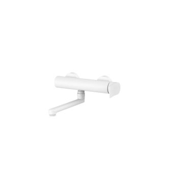 MISCELATORE PER LAVELLO A PARETE BIANCO OPACO PAFFONI SERIE TILT TI161BO