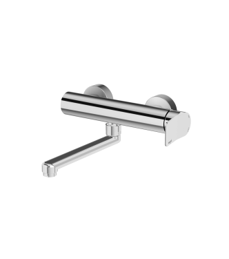 MISCELATORE PER LAVELLO A PARETE PAFFONI SERIE TILT TI161CR