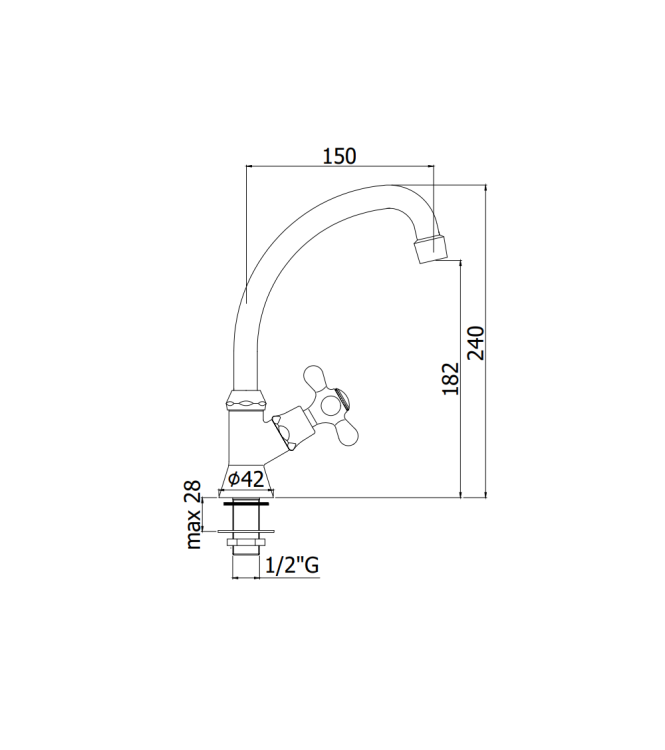 RUBINETTO LAVELLO MONOCOMANDO CON CANNA ORIENTABILE BRONZATO PAFFONI SERIE IRIS IRV091BR