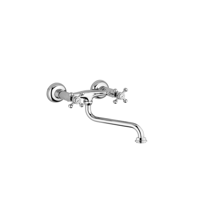 GRUPPO LAVELLO A MURO CON CANNA ORIENTABILE PAFFONI SERIE BELINDA-MELISSA FBLV161CR