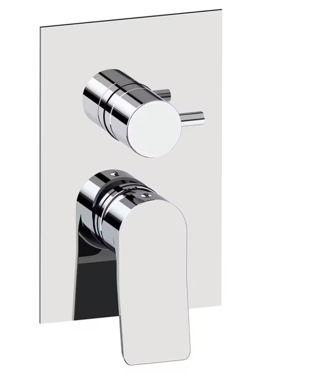 SET ESTERNO MISCELATORE INCASSO DOCCIA 2 USCITE TANGO CROMATO- PAFFONI TABOX018CR