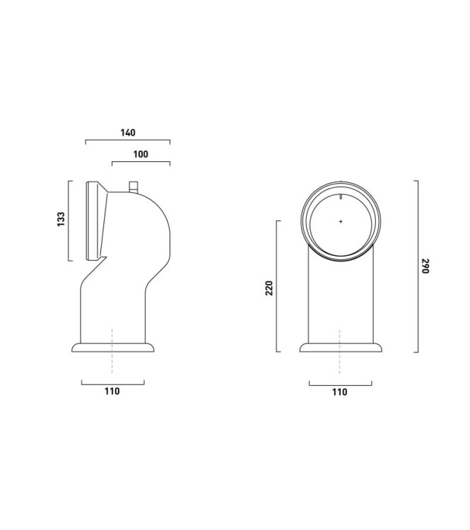 CURVA DI RACCORDO PER SCARICO A PAVIMENTO - CATALANO 9054530000