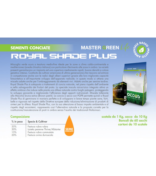 SEMENTI PER PRATI BOTTOS ROYAL SHADE PLUS 1 KG - 034003202