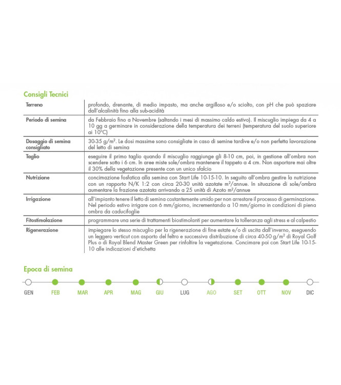 FERTILIZZANTE GRANULARE BOTTOS ROYAL GOLF PLUS - 10 KG - 034002205