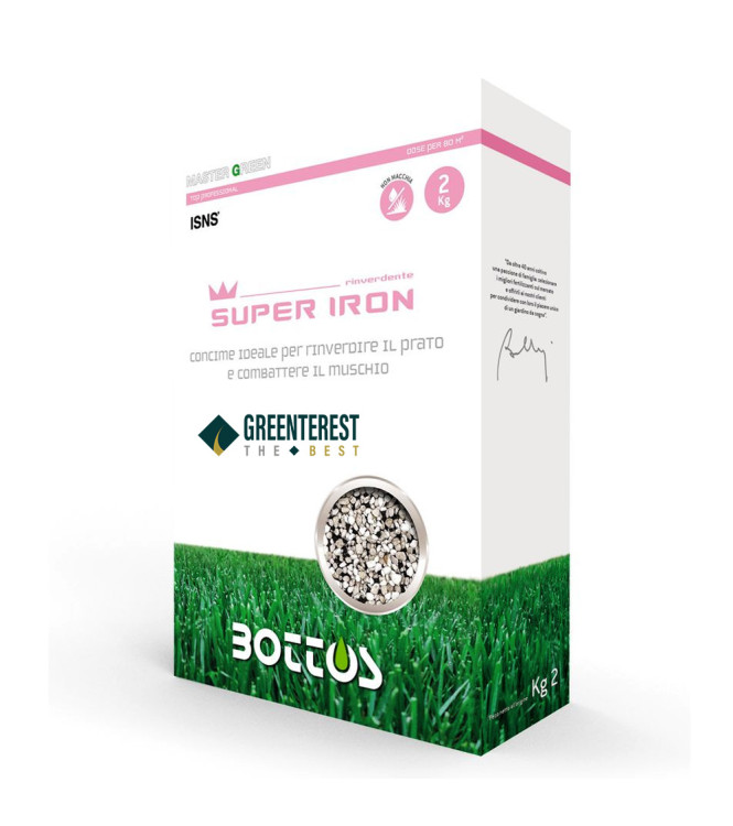CONCIME PER PRATI BOTTOS  SUPER IRON 2 KG