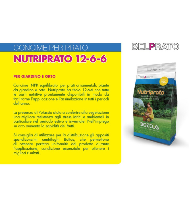 CONCIME PER PRATI BOTTOS  NUTRIPRATO 5 KG