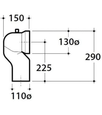 CURVA TECNICA PER SCARICO A PAVIMENTO GLOBO VA079
