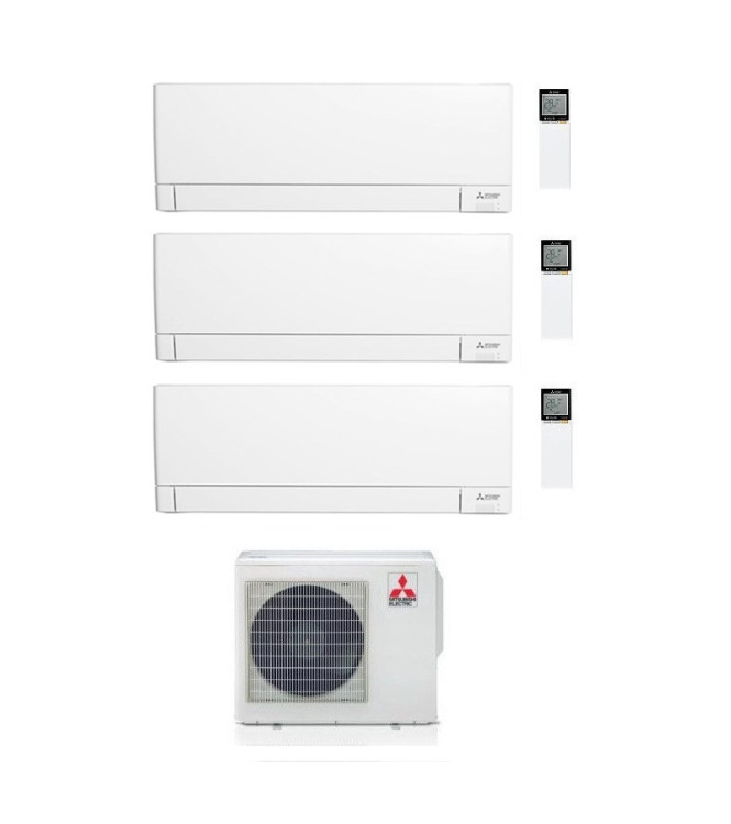 CONDIZIONATORE MITSUBISHI SERIE AY  12000+12000+18000 BTU TRIAL SPLIT INVERTER  WI-FI  A++/A+ - MXZ-4F72VF4